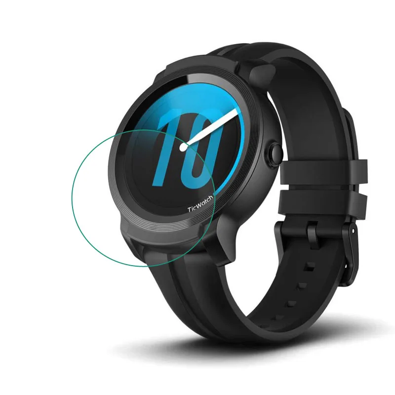 強化ガラス保護フィルムhd超クリアガードサムスンギャラクシーチックスマート腕時計ticwatch E2強化液晶表示画面プロテクターカバー