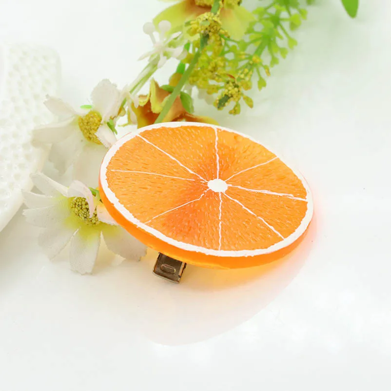 Fruit Orange Hair Clips & Pins Headwear Clip Barrettes Hair Accessories for Women & Children