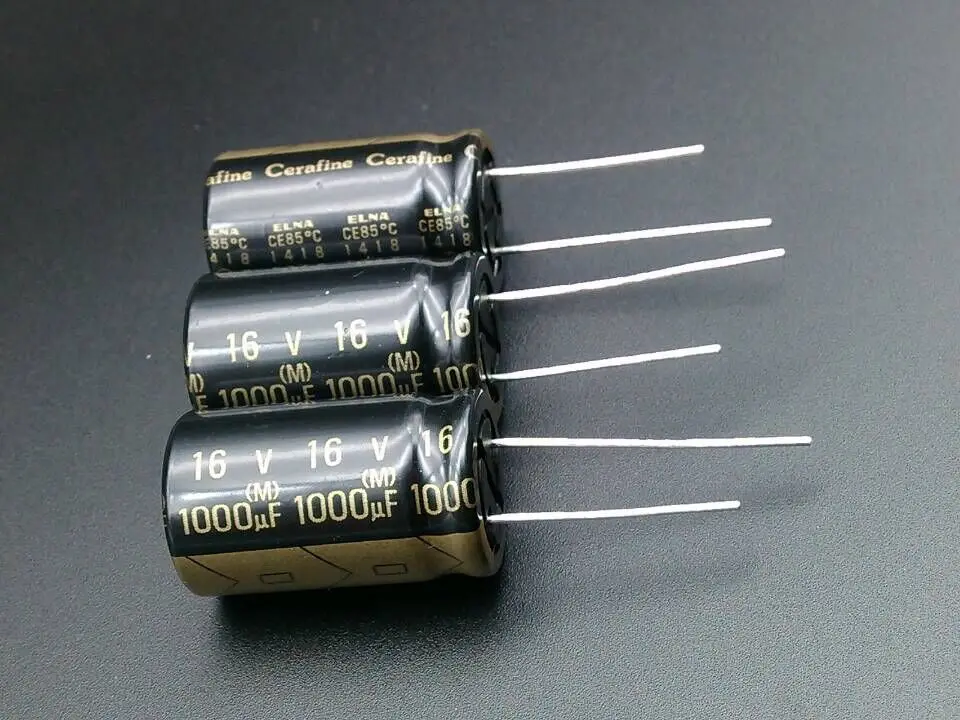 Imagem -04 - Ponto de Acordo com Elna Roa Cerafine 1000uf 16v Capacitores Eletrolíticos de Áudio Autêntico 10 Peças 30 Peças Novo