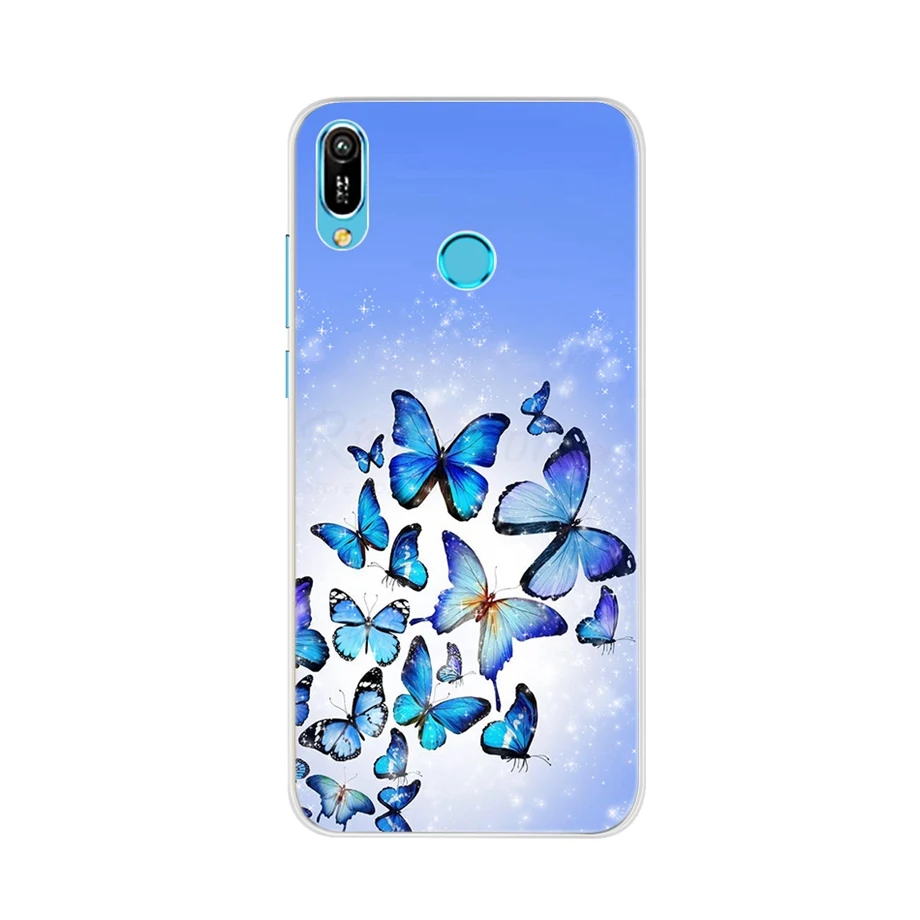 for Huawei Y6 2019 Case Huawei Y6 2019 Silicone Cover Soft Phone Case For Huawei Y6 2019 MRD-LX1 MRD-LX1F Y6 Prime Pro 2019 Case