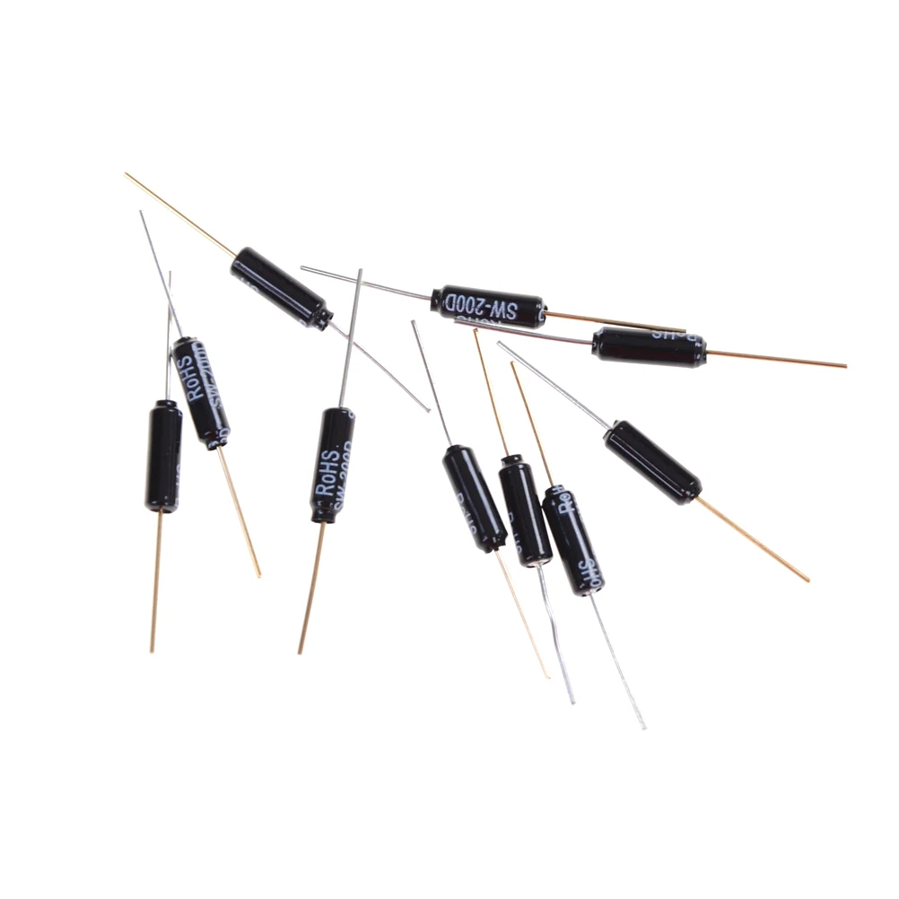 10pcs/lot Highly sensitive SW-200D ball switch angle Tilt switch Vibration Sensor Metal Ball Tilt Shaking Switch