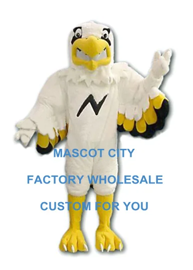 

Flashing Lightning White Eagle Mascot Costume Adult Size Mascotte Mascota Outfit Suit Fancy Dress Carnival Cosply Party SW1146