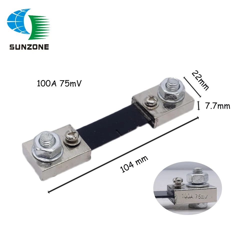 60A 75A 100A 150A 200A 250A 75mV External Shunt FL-2 Current Meter Measure Shunt Resistors For Digital Ammeter