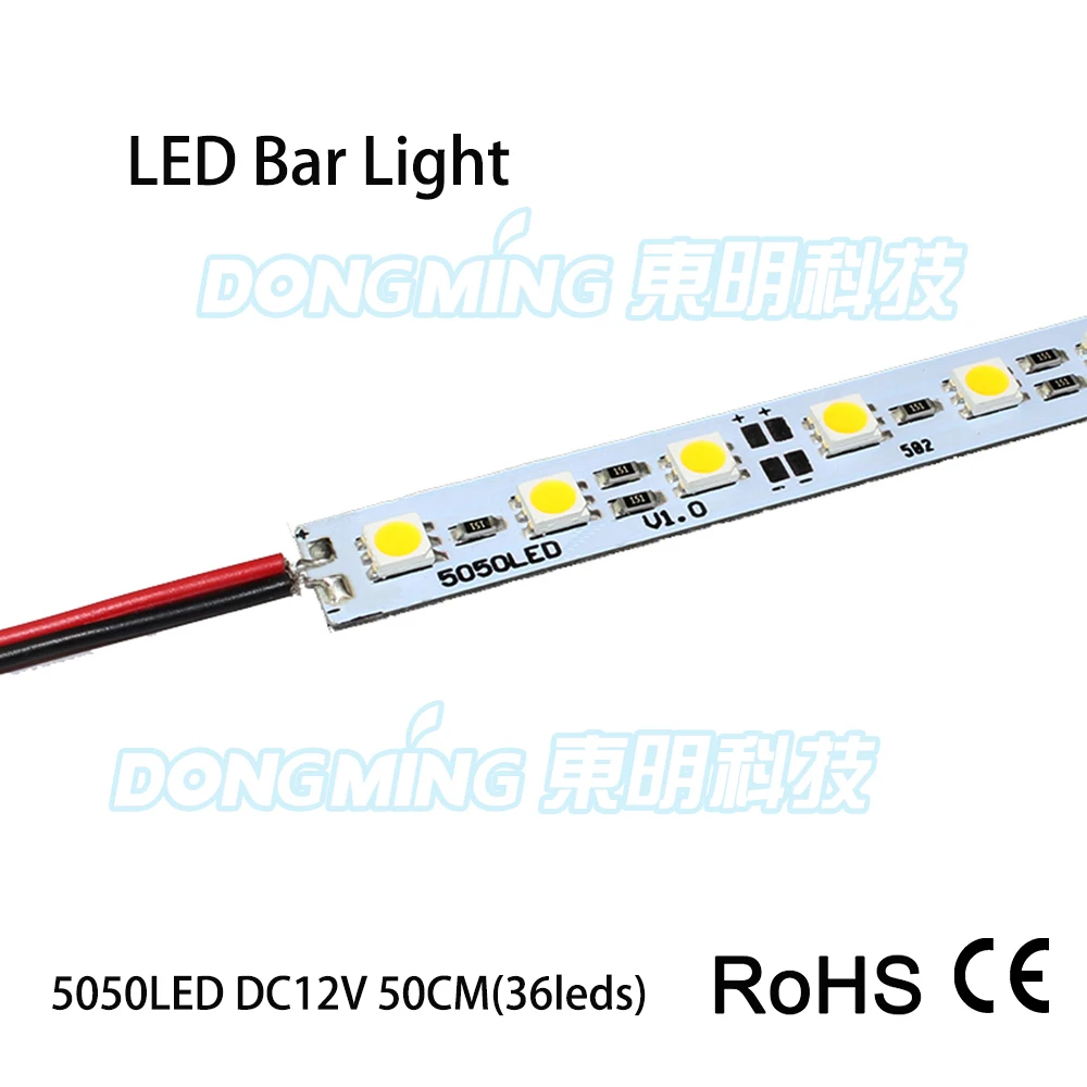 

High bright 50pcs DC 12V 1m 5050 72leds/m warm white IP 22 cabinet led rigid bar closet light,,Rigid Strip Light Lamp Popular