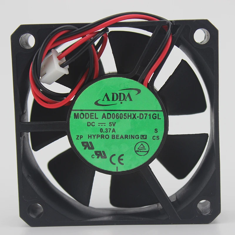 

ADDA AD0605HX-D71GL DC 5V 0.37A 60x60x15mm 2-wire Server Cooling Fan