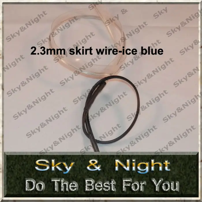 sewable neon welted el/flexible el wire 100M-2.3mm diameter+free shipping with ten colors for option