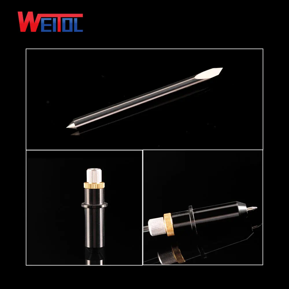 Weitol 5 pz/lotto PCUT plotter lame taglierina 30/45/60 gradi plotter in metallo duro strumenti di taglio del vinile strumenti di incisione CNC