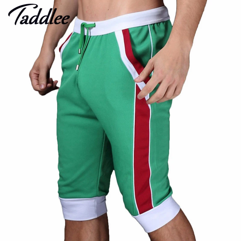 Taddlee brand men shorts cotton beach boxer sexy Man wear baseball Man capri designer Man shorts 2017 gay Trunks Fashion Shorts