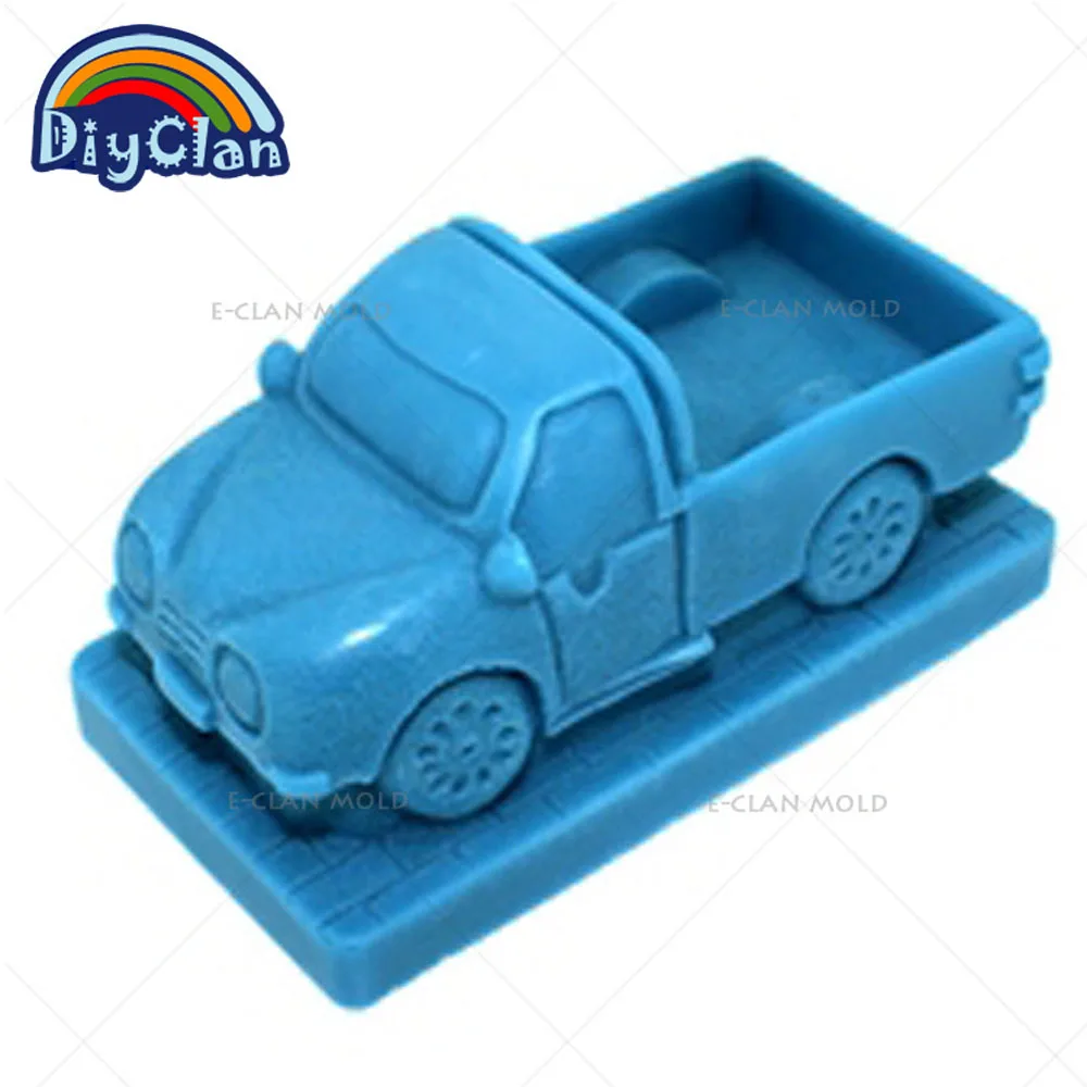 3D Truck Car Silicone Chocalate Mold For Cake Pudding Jelly Moulds Salt Sculpture Ice Sculpture Soft Stereo Mould S0208XC