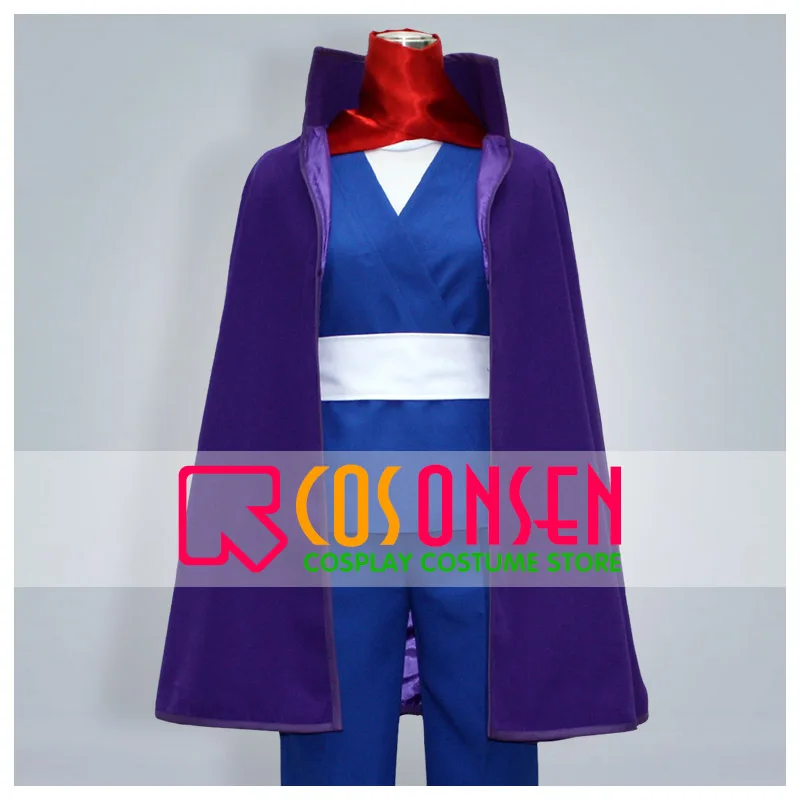 

COSPLAYONSEN Gintama Mutsu Cosplay Costume Full Set Purple Mantle Custom Made With Gloves/Shoe covers