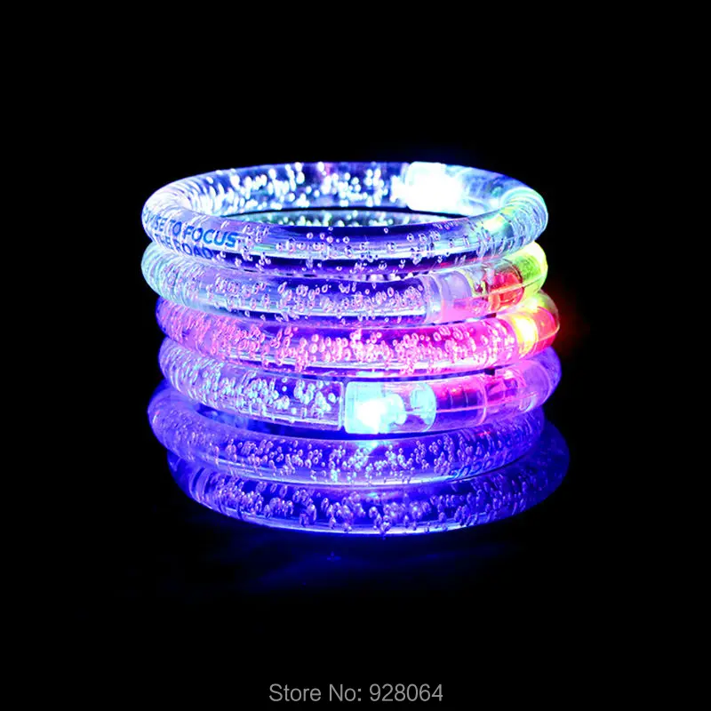 1pcs color changing LED bracelet Light up flash Bracelet luminous bracelet luminous toys for children baby toys christmas party