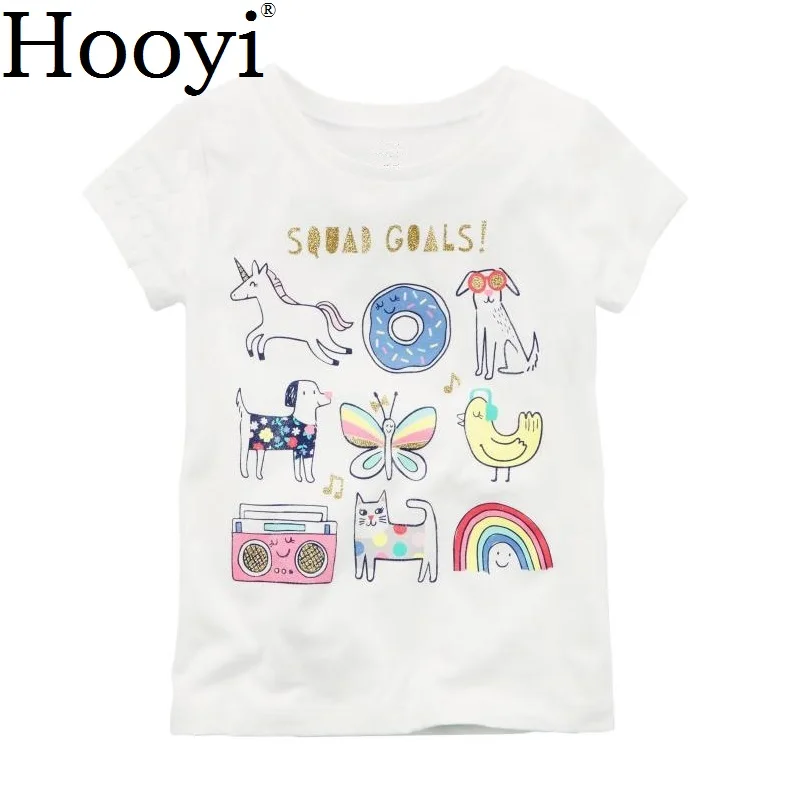 

100% Cotton Baby Girl Clothes Kids Tops Girl's Tees Shirts Cute Outfits Infant Clothing T Shirts Fashion Children 6-24 Month