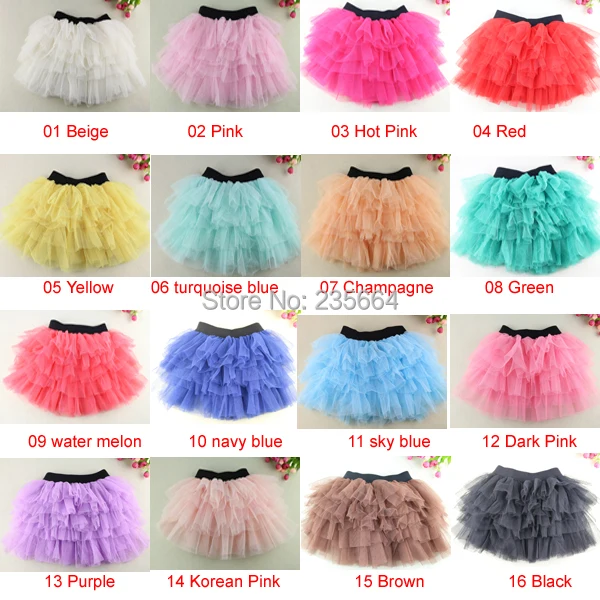 Girls skirts Black tutu skirts tutus fluffy skirt for baby girls 3-8 Years pettiskirt チュチュスカート spódnica Tutu  юбка балетной пачк