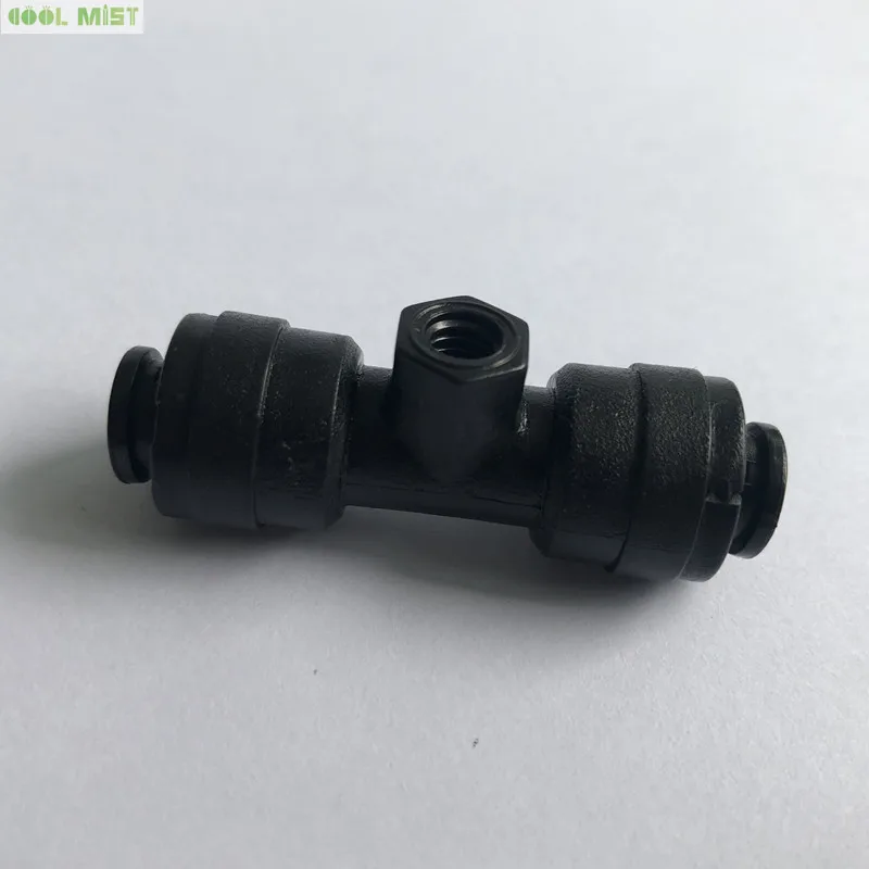 S075 High Quality 1/4' Quick Pushing Slip Lock Nozzle Fittings 10-24UNC Female Thread for Patio Misting System 50pcs/pack