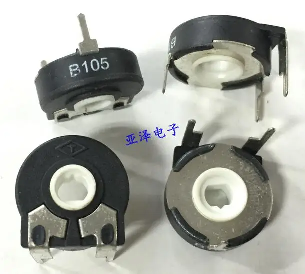 

[VK] T SpaIn PT15-B1M B105 adjustable potentiometer horizontal elliptical hole rotating adjustable resistance switch