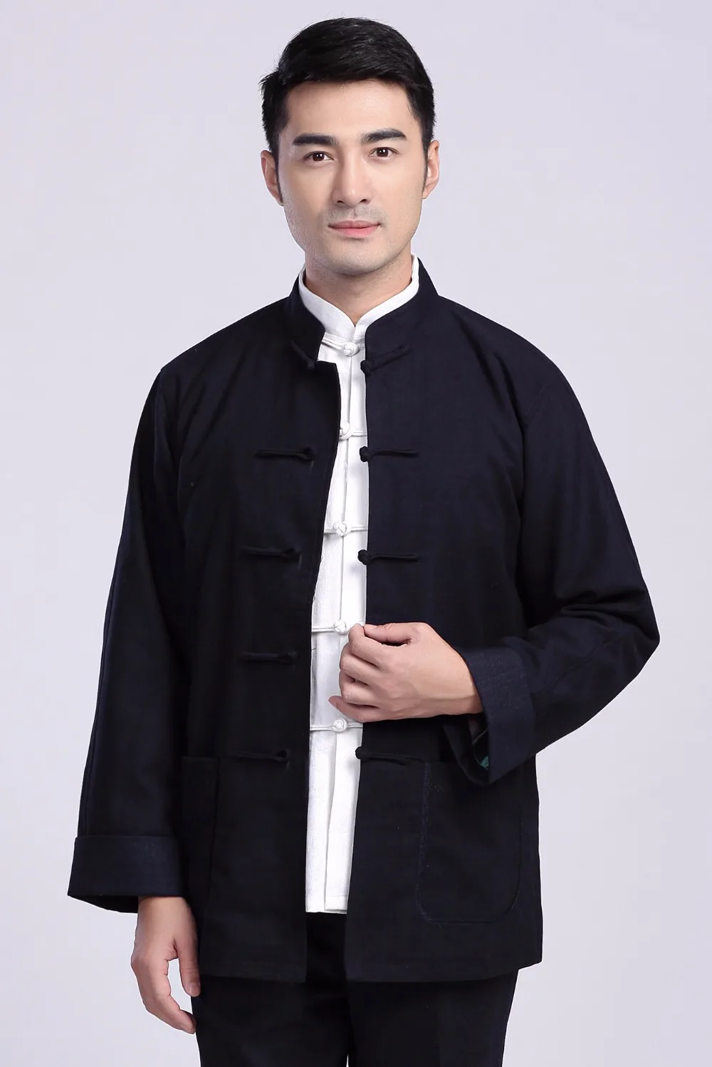 

Shanghai Story Chinese traditional Men's Kungfu Jacket Coat Tang suit Top kung fu clothes 2 Color