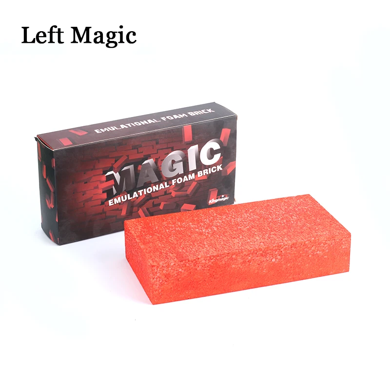 Sponge Foam Brick Magic Tricks Brick Appear From Empty Hand Funny Brick Disappear Simulation Brick Device Props Stage Props