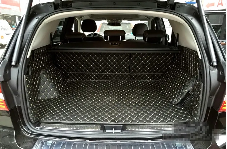 Newly! Special trunk mats for Mercedes Benz ML 500 W166 2013 waterproof cargo liner carpets for ML500 2015-2012,Free shipping