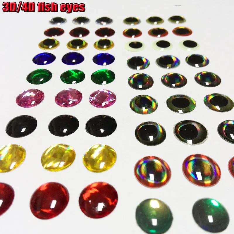 2022 more kinds 3D/4D fishing lure eyes choose fish eyes quantity:200pcs/lot artificial fish eyes fly fishing high quality!