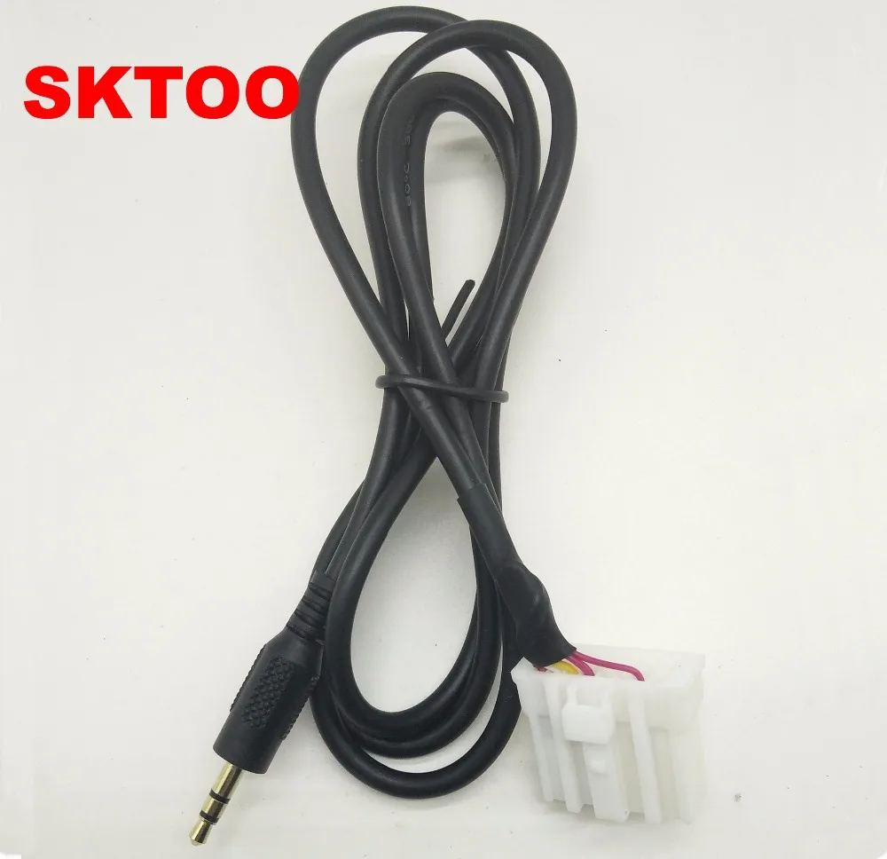 SKTOO Fit For Mazda 3 Mazda 6 B70 MX5 RX8 CD Player Audio Input Wire/ AUX Line 3.5mm AUX audio cable