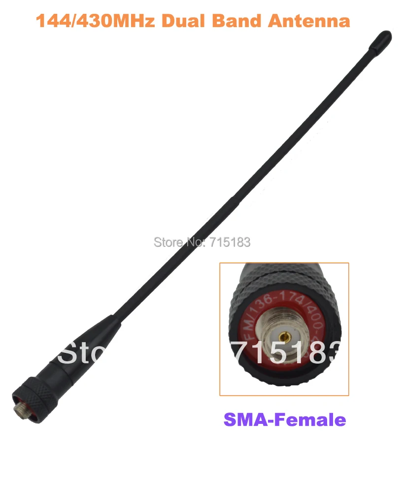 

J0125A SMA-Female 144/430MHz Dual Band Antenna for Baofeng UV-5R,UV-B5,UV-B6,Quansheng TG-UV2,Wouxun KG-UVD1P,KG-UV6D etc