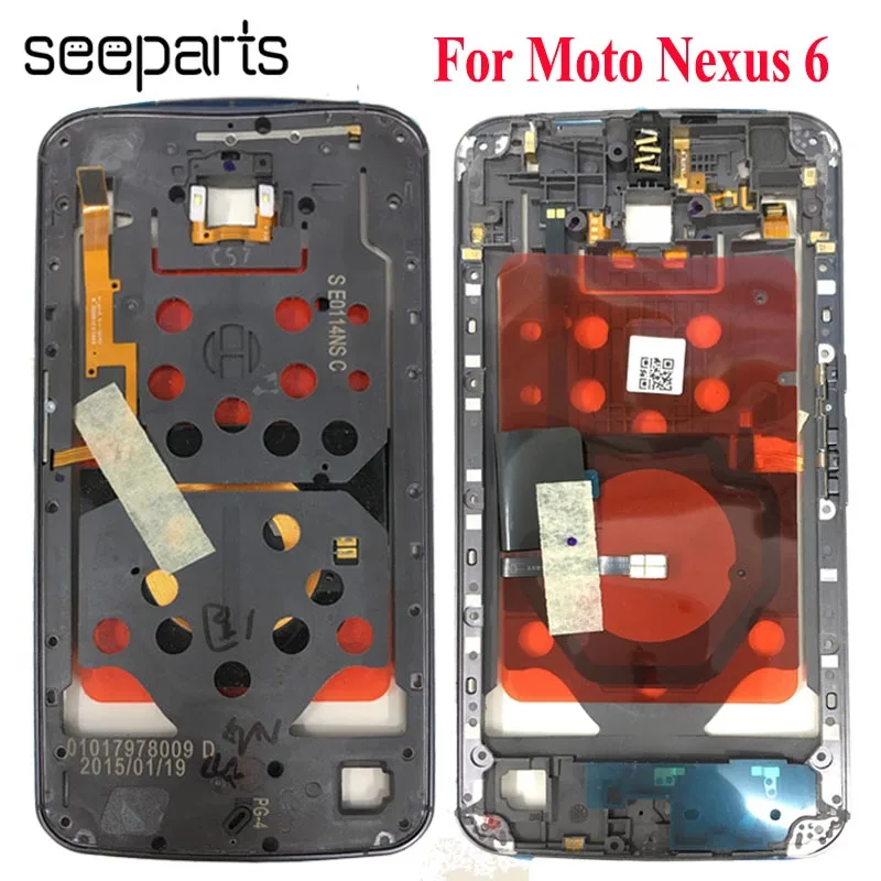 

5.96'' For Motorola Nexus 6 XT1100 XT1103 middle frame Front Bezel Frame Faceplate Housing Case For Moto nexus 6 Middle frame