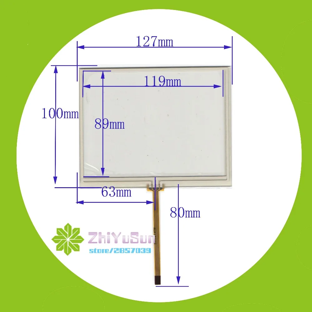 5.6inch  056006 4 lins Touch Screen For GPS CAR 127mm*100mm touchsensor 127*100  touchglass digitizer this is compatible Industr