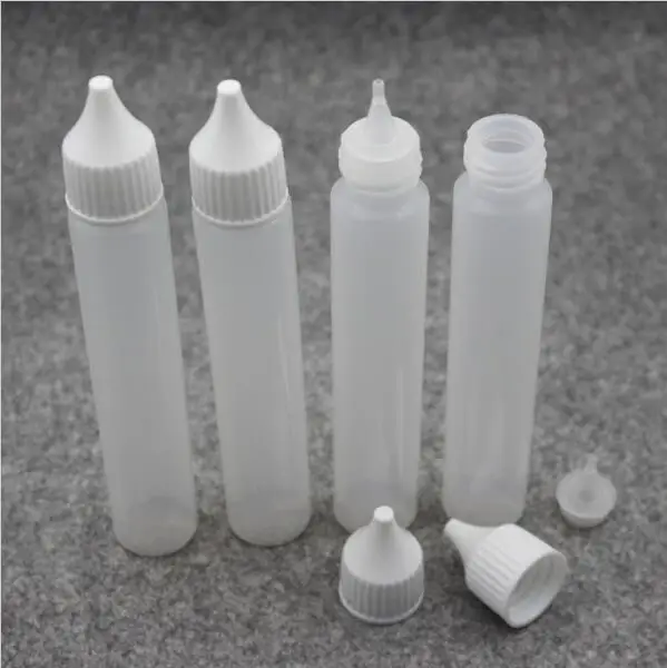 10Pcs Tattoo Accessories Unicorn Long Slim Dropper Henna Tattoo Plastic Bottle WIth Nozzle Applicator Drawing Ecig Bottle 30ML