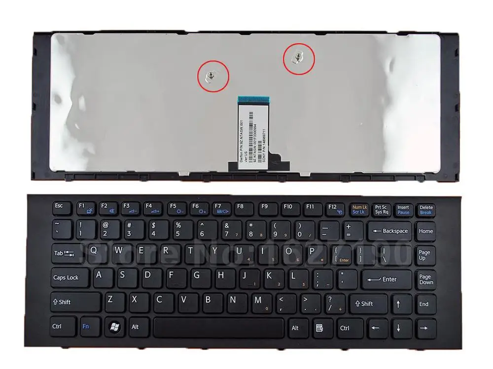 

US Keyboard For SONY VPC-EG BLACK FRAME BLACK New Laptop Keyboards With 9Z-N7ASW.001 148969711