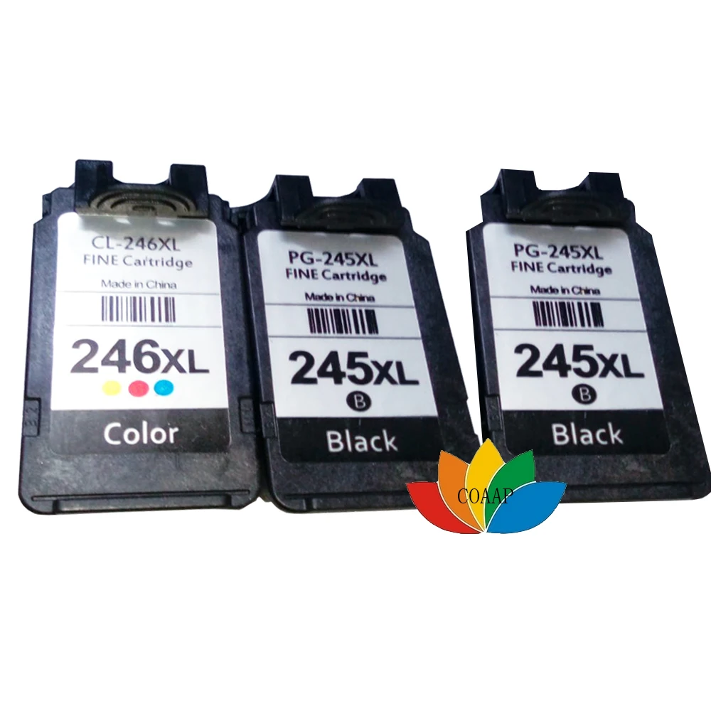 

3x Ink Cartridge for Compatible Canon PG-245 CL-246 PIXMA MG2520 MG2620 MG2922 MG2924 iP2820 MX490 MX492