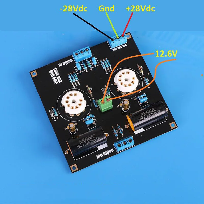 Bile Preamp Tube Amplifier Preamp Bile Buffer HIFI Preamplifier Base on Music Fidelity X-10D Circuit Dual 12-30V