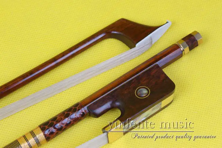 

new one pcs 4/4 cello Bow High Quality snakewood EYE inlay 60 #