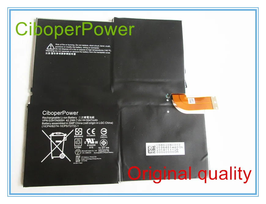 

Original Laptop Battery G3HTA005H 7.6V 42.2Wh 5547MAh For PRO 3 1631 1577-9700