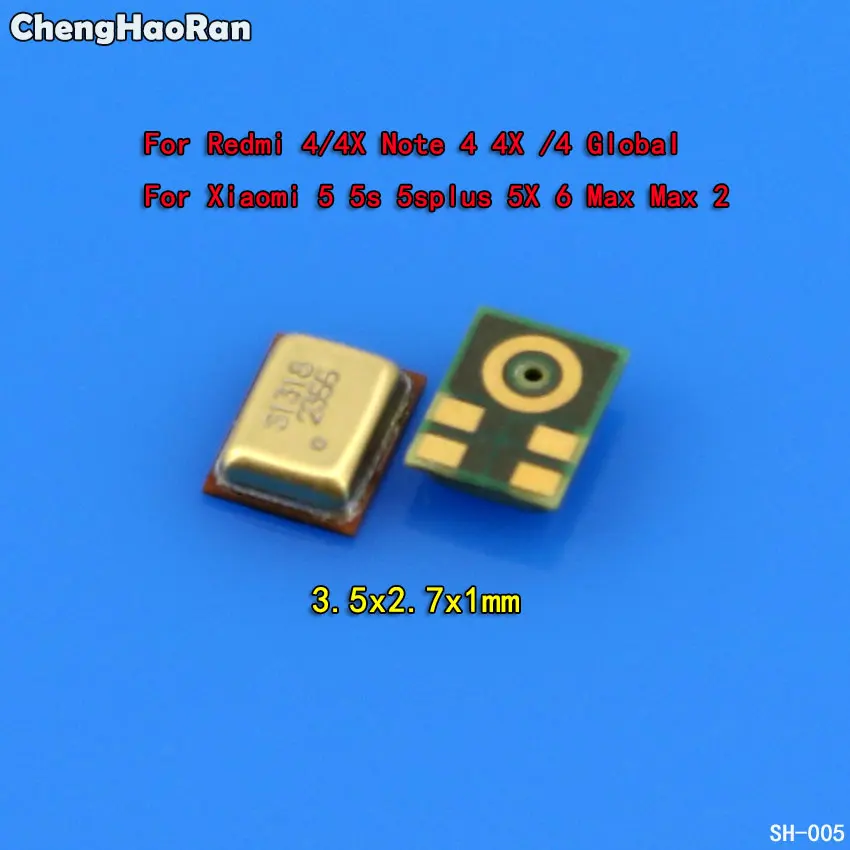 Xiaomi max2 max 1s 3 5s 5x 6 redmi 2a 4a 4pro note 3 pro se/note 4 4x用の内部マイク,2個,グローバルバージョンの修理部品