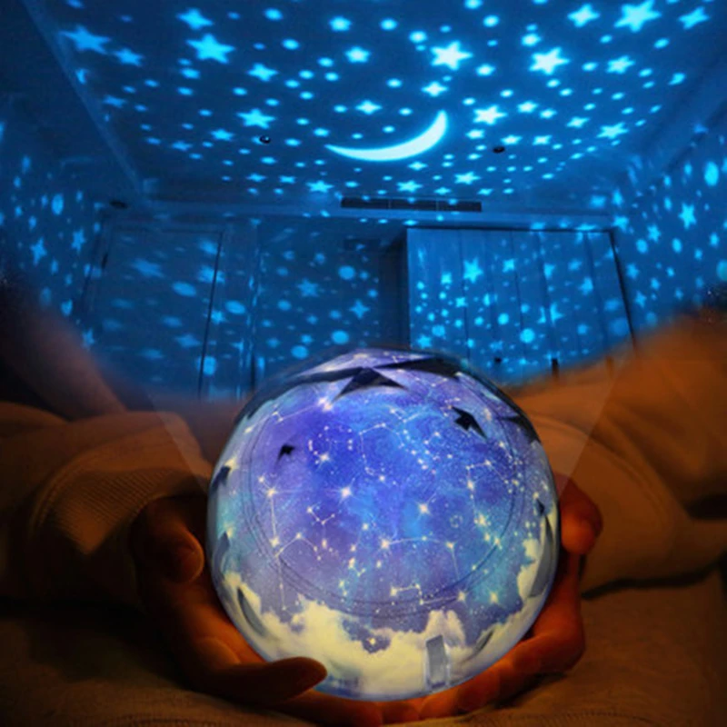 

Moon Lamp Star Starry Projector LED Night Light Sky Magic Star Moon Planet Projector Lamp Cosmos 3D Universe Light For Kids Gift