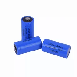 2PCS 3V CR123A Lithium battery cell 1300mah CR123 CR17335  dry primary battery for camera