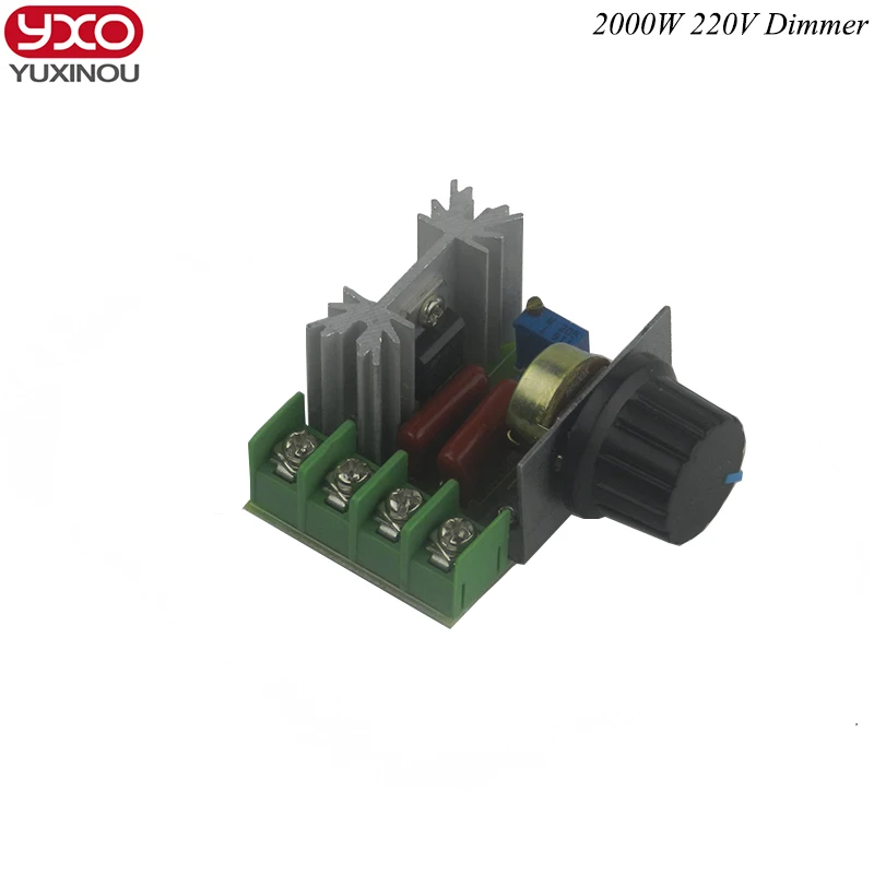 High Quality 1Pc 2000W 220V Dimming Dimmers Thermostat SCR Speed Controller Voltage Regulator