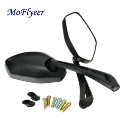 MoFlyeer Universal Motorcycle Rearview Mirror Motorbike Rear View Mirrors  Back Side Mirror ATV Moto Dirt Pit Bike Scooter