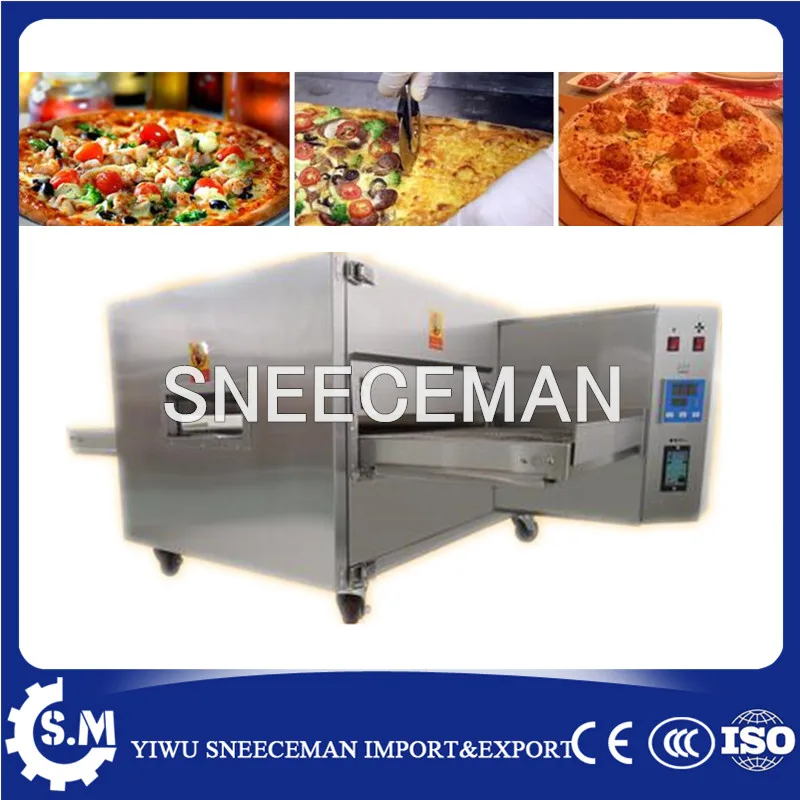 Bakery Machines Stainless Steel Tunnel Conveyor Pizza Oven for Sale