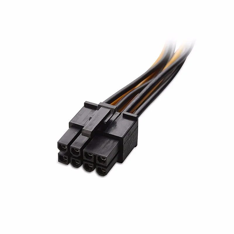 6 นิ้ว 2 x Molex 4 ขา 8-Pin PCI Express PCI-E ATX PSU Power Converterสาย-Molex PCIe 8 PIN (6 + 2) อะแดปเตอร์
