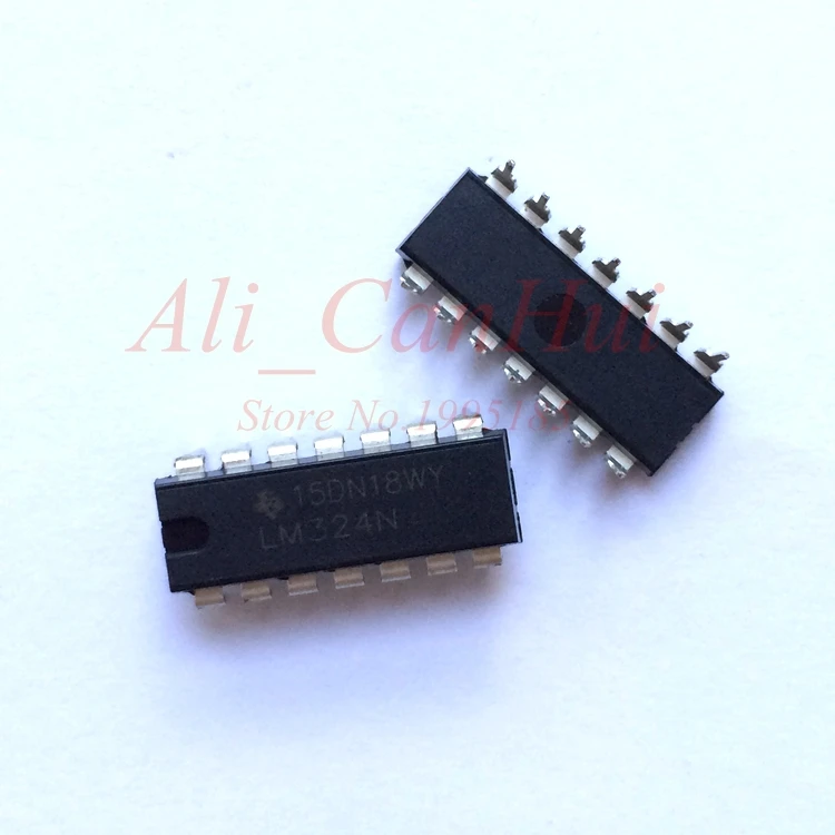 10pcs/lot LM324 DIP Amplifier DIP14 LM324N / LM324P