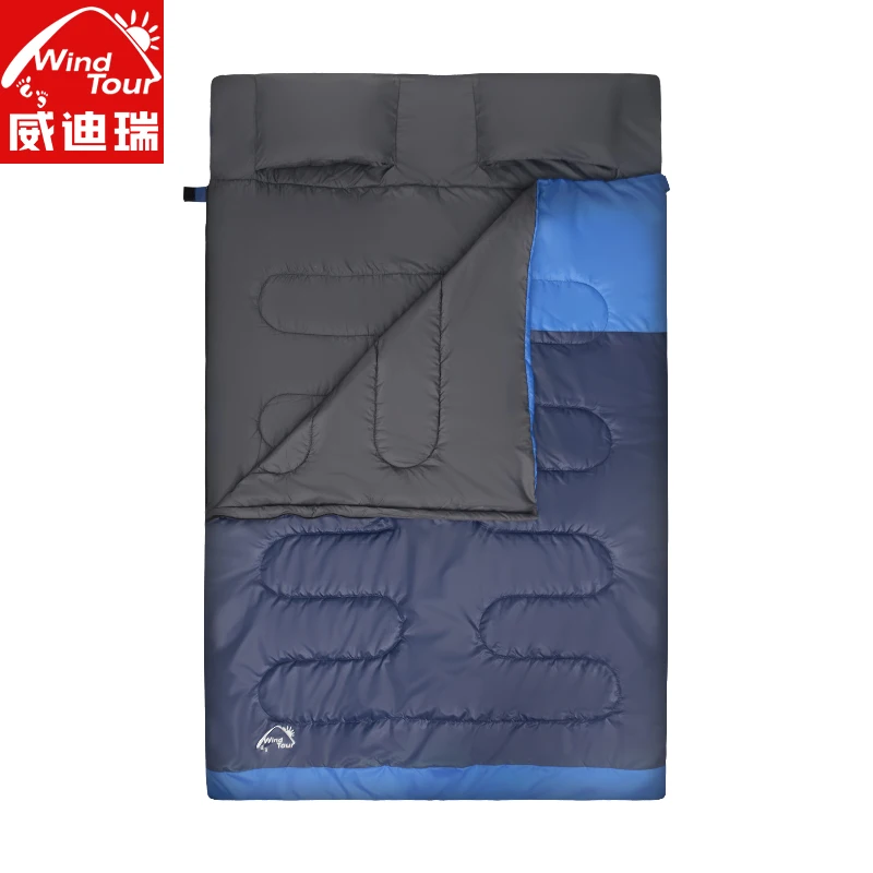 

2018 High Quality Cotton Filling 2 Person Double Sleeping Bag 3 Season Use Comfortable Warm Sleeping Bag Double Sleeping Bag