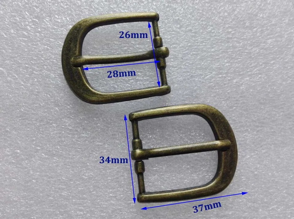 20pcs/lot 26mm 1inch simple zinc alloy metal buckle with pin  bronze belt bucke 2016122302