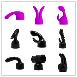 G Spot AV Rod Stick Vibrators Headgear Magic Wand Attachment Clitoris Massager Vibration Head Cap Accessories Sex Toys For Women