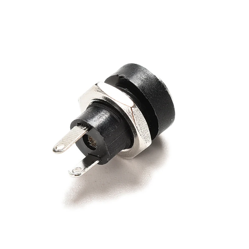 1pcs 3A 5.5 x2.1mm Black Waterproof DC Power Socket Jack Power Charger Plug Panel Mount Female Mount Connector