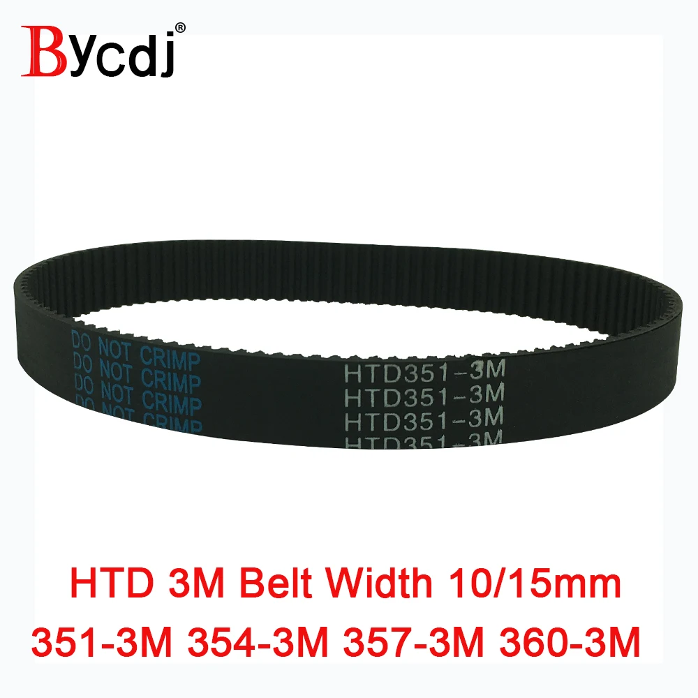 

Arc HTD 3M Timing belt C=351 354 357 360 width 6-25mm Teeth117 118 119 120 HTD3M synchronous pulley 351-3M 354-3M 357-3M 360-3M