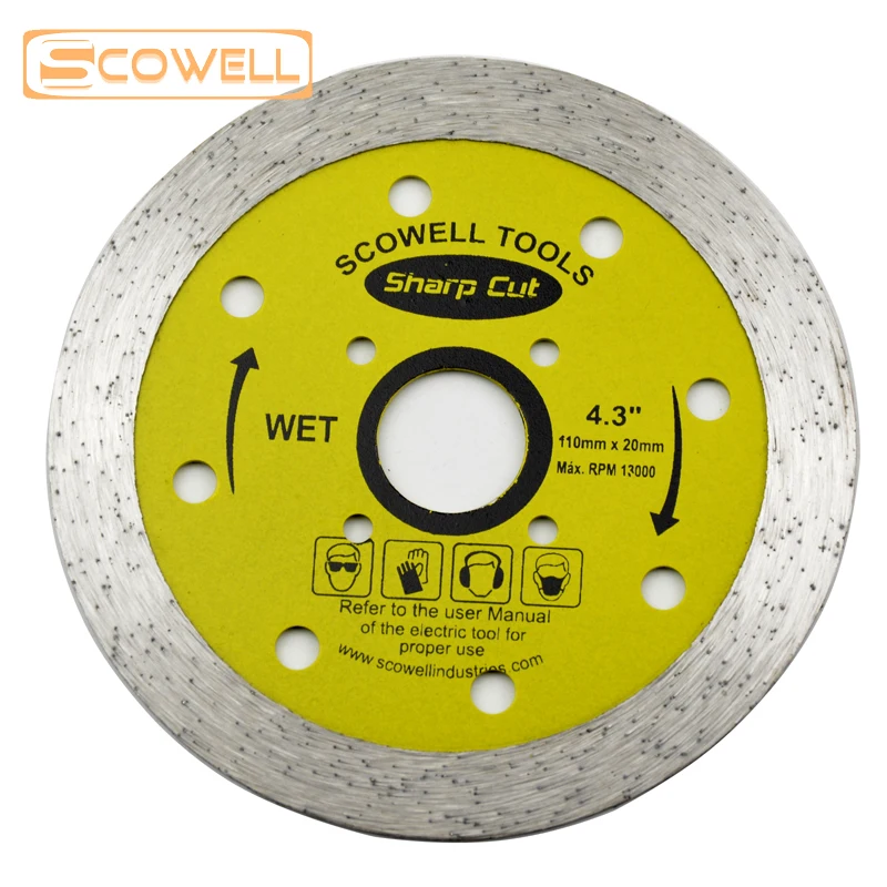 SCOWELL 105mm Diamond Cutting Disc Tile Cutter Saw Blade for Brick Stone 184mm Carbide Circular Saw Blades For Wood Cutting