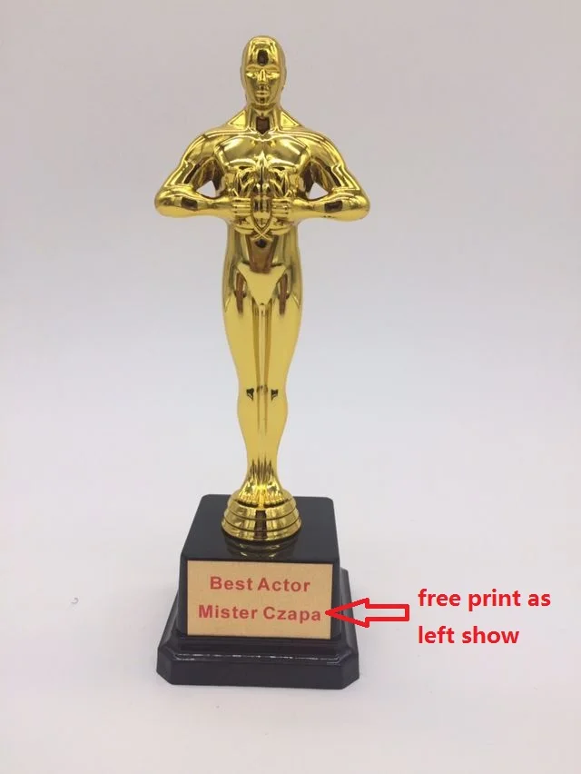 

small size Oscar Trophy Award , Oscar Trophy 19cm Hollywood Oscar Party Favors Award Prize