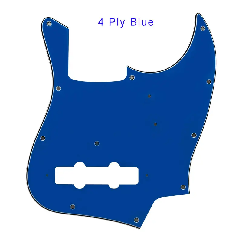 Pleroo pickguard de qualidade personalizada, pickguard de 11 furos, 4 cordas, fly janjapão, jazz, baixo, pickguard, placa de arranhar