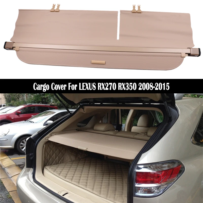 Rear Cargo Cover For LEXUS RX270 RX350 2008-2015 privacy Trunk Screen Security Shield shade Auto Accessories